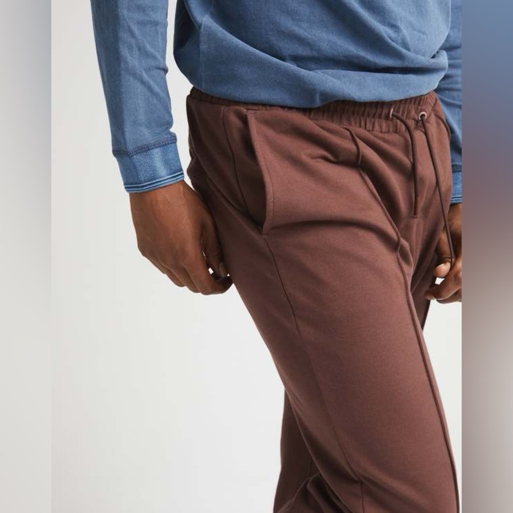 Men’s richerpoorer terry trouser in truffle - Picture 3 of 12